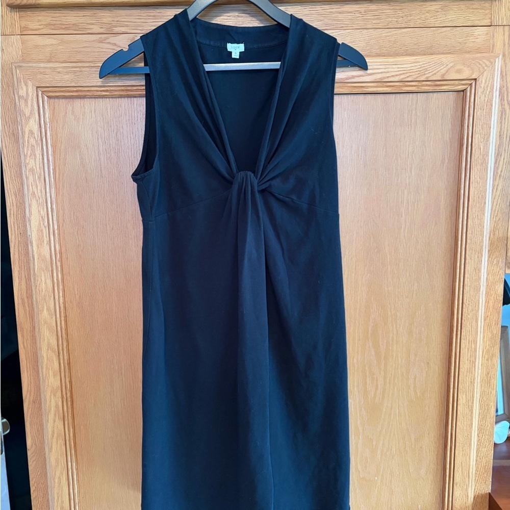 J. Crew Black Sleeveless V-neck Dress size small